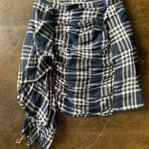 plaid mini skirt